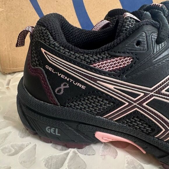 Asics Gel-Venture 8 GS Kids Youth Trail Running Shoes Black Deep Mars US 1Y EUR - Picture 5 of 11